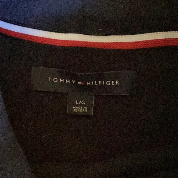 2/$20 Tommy Hilfiger navy fleece tunic with long sleeves turtleneck and side sli - Picture 8 of 9